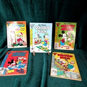 Gladstone Walt Disney Comics Digest Lot 1987 Mickey Donald Duck 5 Issues